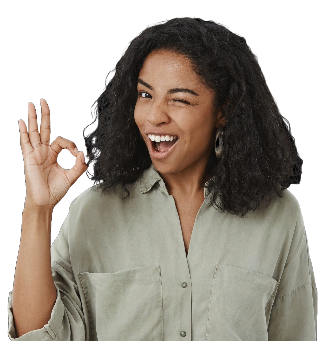 Tax professional giving thumbs up